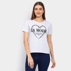 Ladies' Cotton T-Shirt, Melange Light Grey, small image number null